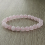 Кварц розовый 8мм, браслет "Классика" длина 16см Кварц розовый 8мм, браслет "Классика" длина 16см