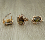 Комплект "Султан-6", султанит, покрытие под золото, размеры кольца: 17, 18, 19, 20