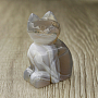 Фигурка кошка 4,8см  агат серый