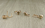 Комплект "Султан-60", султанит, покрытие под золото, размеры кольца: 17, 18, 19, 20