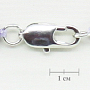 Колье и браслет жемчуг черный "Елочка", овальный 5х6мм, короткое 42см