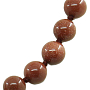Комплект Бусы, браслет и серьги авантюрин коричневый, круглые 10мм, короткие 50см