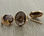 Комплект "Султан-75" султанит, покрытие под золото, размеры кольца: 17, 18, 19, 20